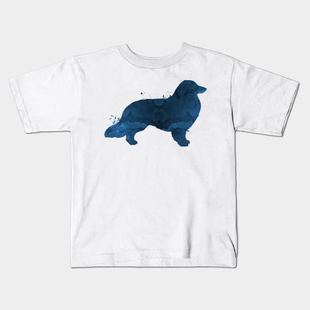 Longhaired dachshund Kids T-Shirt by TheJollyMarten